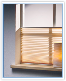 Pleated roller-blinds